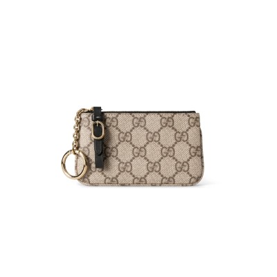 GUCCI GG EMBLEM KEY POUCH 819113 (12*7.5cm)
